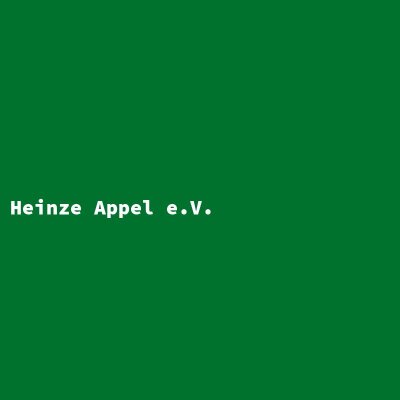 Hersteller: Heinze Appel e.V.