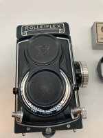 Rolleiflex T Modell 3 TLR Schwarz - Carl Zeiss Tessar 1:3.5/75mm Sammler