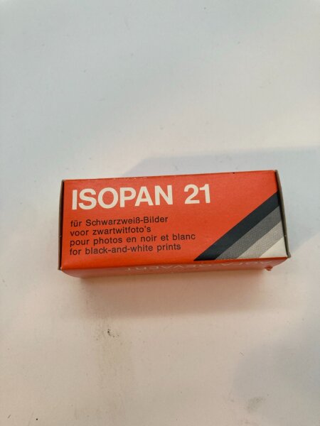 AGFA Isopan 21 ASA 100 für schwarzweiß Bilder, OVP