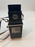 Rolleiflex Kamera DRP 842985 DRGM - Carl Zeiss Tessar - mit Ledertasche, OVP