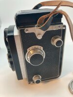 Rolleiflex Kamera DRP 842985 DRGM - Carl Zeiss Tessar - mit Ledertasche, OVP