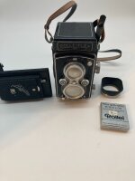 Rolleiflex Kamera DRP 842985 DRGM - Carl Zeiss Tessar - mit Ledertasche, OVP