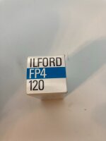 Ilford FP40, Panchromatischer Sicherheitsfilm, schwarz-weiß, OVP, Sep. 1977