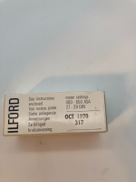 Ilford HP4,400-650 ASA, 27-29 DIN, schwarz-weiß, Ablaufdatum Oktober 1970, OVP