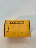 Kodacolor -X, CX 135-36,  Farbbilder, 20 DIN, ASA 80, Ablaufdatum Juli 1972